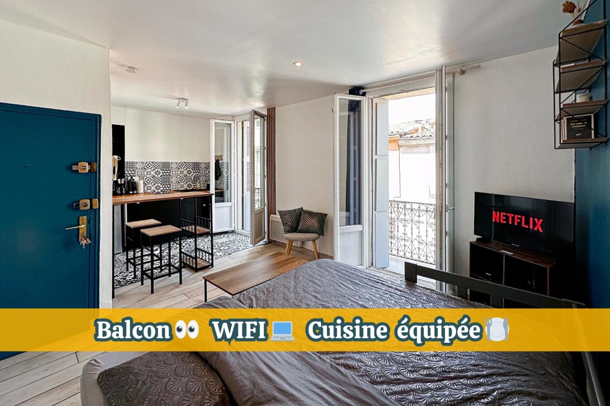 Appartement Entier Cosy Avec Balcon - Centre Montpellier Bagian luar foto